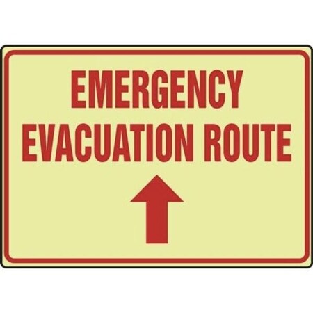 Accuform GLOWINTHEDAR K SAFETY SIGN EMERGENCY MLFE506GT